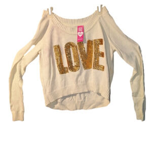 Large ivy crop top sweater new with tag